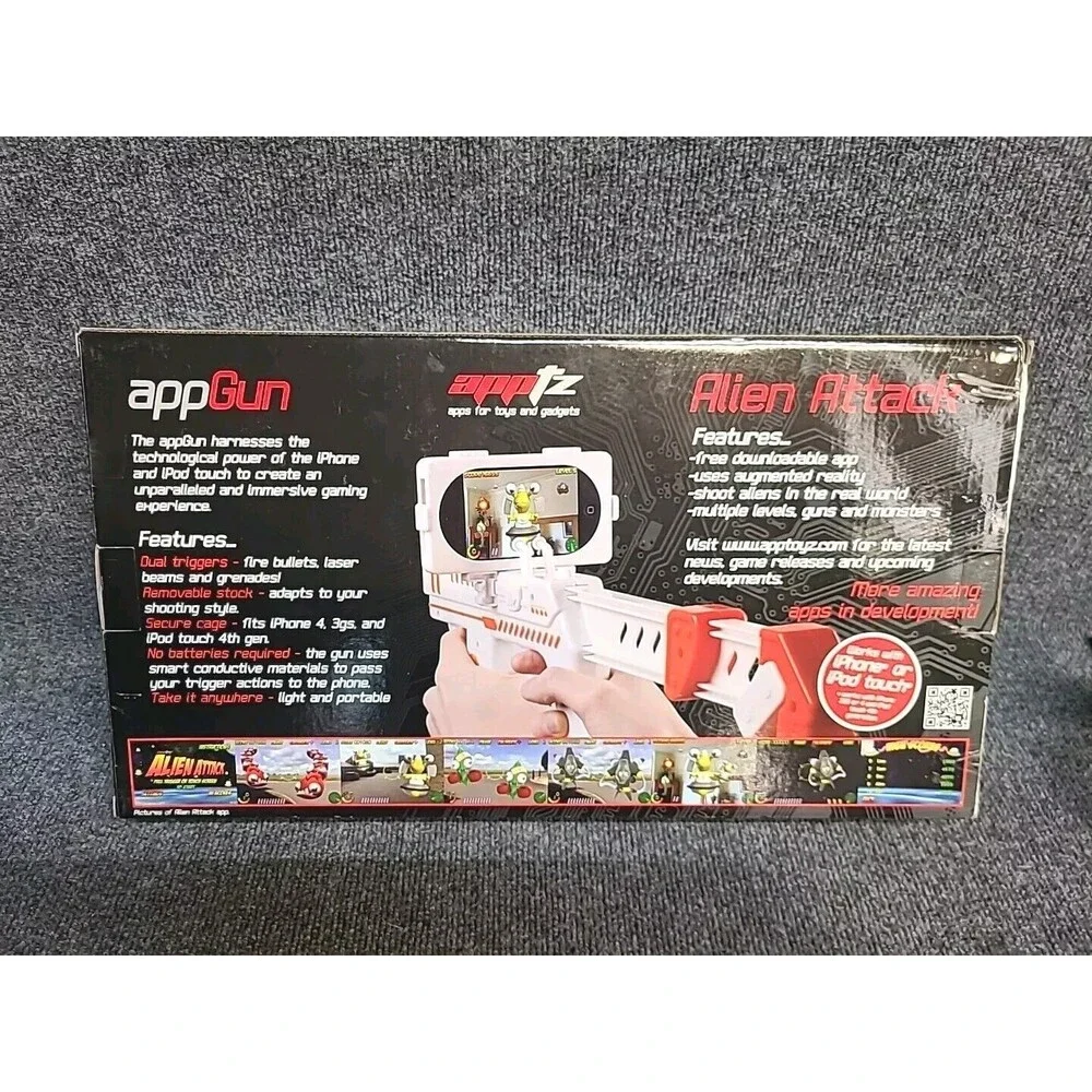 NEW Paladon AppGun Blaster Apptoyz Interaction Gaming for iPhone 3Gs 4 4G 4s